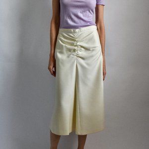 Zara Ivory Midi Skirt